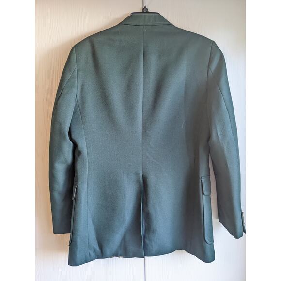 Vintage Mens Green Notch Collared Double-Button Blazer Size 40 - Picture 2 of 4